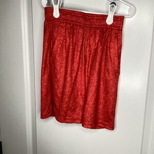 Boys Under Armour Performance Athletic Shorts‎ Red XS